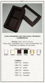 Caixa Retangular com visor e forminhas p/ 02 bombons