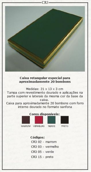 Caixa Retangular Especial